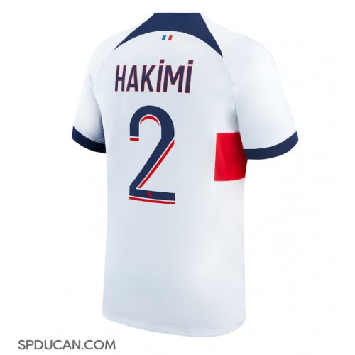 Muški Nogometni Dres Paris Saint-Germain Achraf Hakimi #2 Gostujuci 2023-24 Kratak Rukav